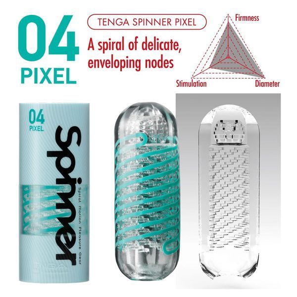 Мастурбатор Tenga Spinner 04 Pixel, 13х4,5 см. SO4298 фото