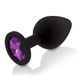 Набір анальних корків із кристалом Rianne S: Booty Plug Set Black SO3889 фото 4