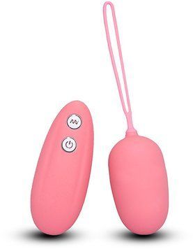 Віброяйце з пульсацією і ескалацією ULTRA SEVEN REMOTE CONTROL EGG PINK, 6х3 див. DT50985 фото