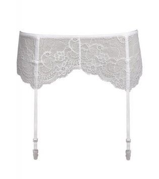 Ажурний пояс для панчіх Oro 402 white, S/M, L/XL, XXL Oro 402 white фото