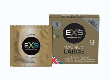 Презервативы увеличенного размера EXS MAGNUM EXTRA LARGE, 3 шт. EXS07515 фото