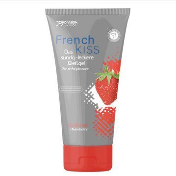 Съедобный лубрикант со вкусом клубники FrenchKiss Strawberry, 75 мл. 7120011891 фото