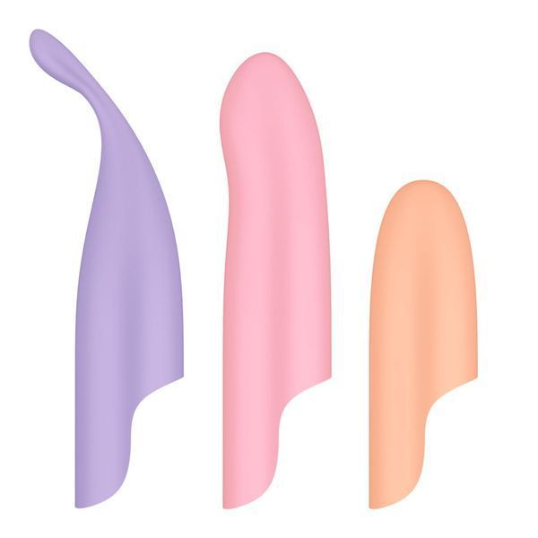 Вібратор із насадками набір 4-в-1 Satisfyer Playful Four, вібратор і 4 насадки, 12 режимів SX2182 фото