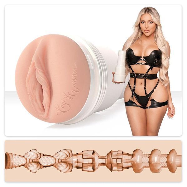 Мастурбатор Fleshlight Girls: Kayley Gunner Fully Loaded, со слепка вульвы модели, очень нежный, 25х10 см. SX3431 фото