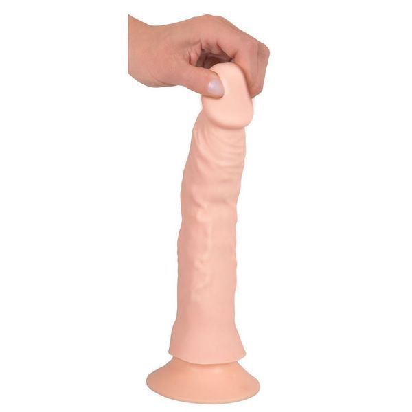 Гибкий реалистичный вибратор с пультом ДУ Nature Skin Bendable RC Vibrat, 21,5х4,2 см. 61325536890000 фото