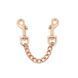 Поножі Liebe Seele Rose Gold Memory Ankle Cuffs, натуральна шкіра, рожеве золото SO9497 фото 9