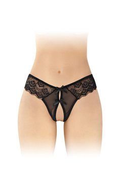 Трусики з доступом Fashion Secret Alicia Black, S/L SX2618 фото