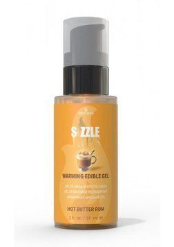 Зігріваючий масажний гель зі смаком солодкого рому Sensuva - Sizzle Lips Butter Rum, 59 мл. SO9826 фото