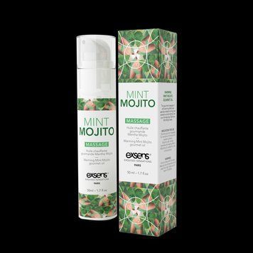 Зігрівальна масажна олія з ароматом м'яти EXSENS Mojito, 50 мл. SO2361 фото
