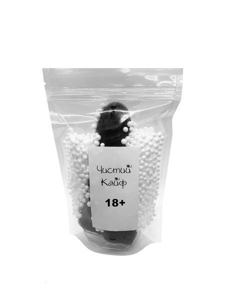 Крафтове мило-член із присоском "Чистий Кайф" Black, size M SO2629 фото
