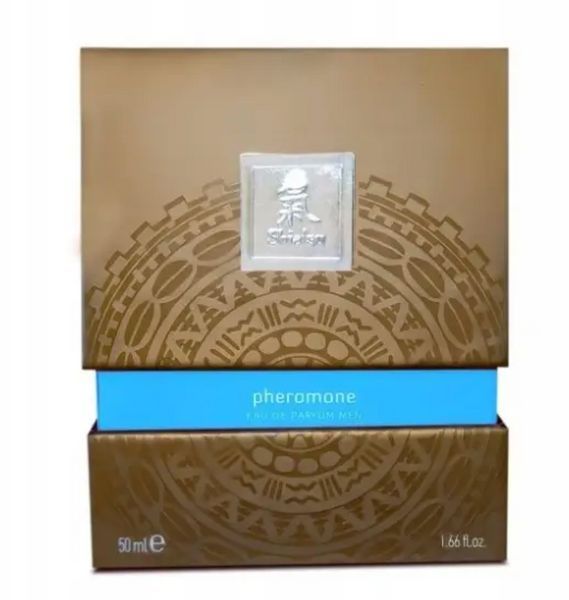 Духи із феромонами чоловічі SHIATSU Pheromone Fragrance men lightblue, 50 мл. HOT67132 фото