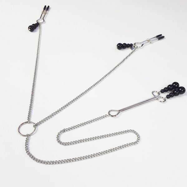 Зажимы для сосков и клитора Art of Sex - Nipple and clit clamps Black Pearl SO5869 фото