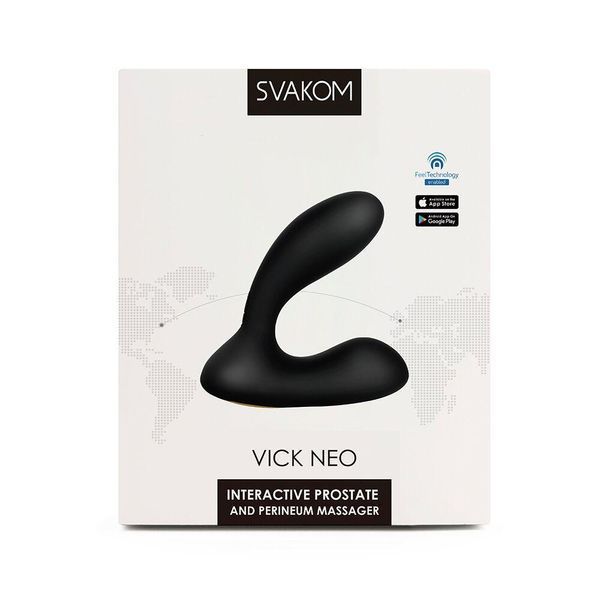Интерактивный массажер простаты+пульт с интеллектуальным режимом Svakom Vick Neo, 7х2,8 см. SO4860 фото