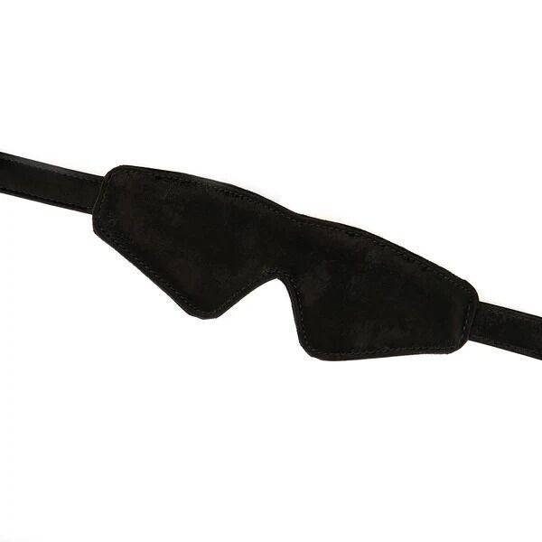 Маска на очі Liebe Seele Boudoir Amor Blindfold Black, щільне прилягання, оксамитовий фініш SX1666 фото