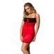 Сорочка приталенная с открытой спиной LENA CHEMISE red, 4XL/5XL, 6XL/7XL PS1028 фото 1