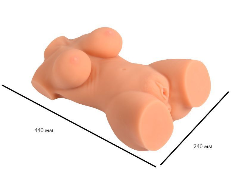 Мастурбатор торс "Jacob Solid Silicone Sexy Doll", 44х24 см. XS-MA30001 фото