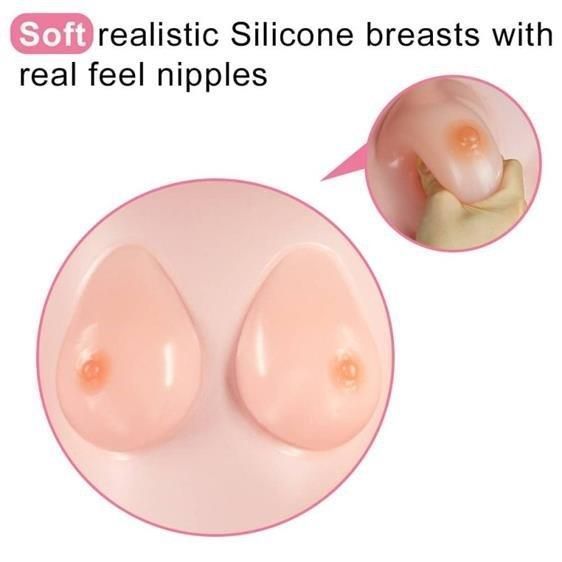 Секс-лялька з 3D обличчям і вібрацією Silicone Boobie Super Love Doll 6452LV153002 фото