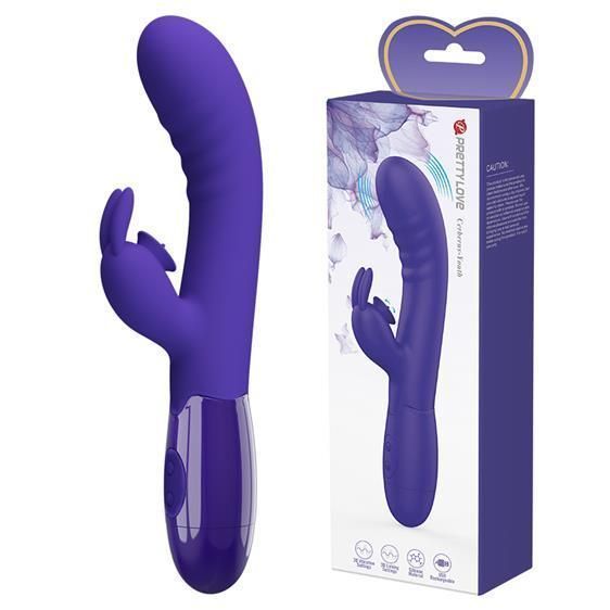 Вибратор Pretty Love Cerberus Licking Vibrator Blue на Li-Ion аккумуляторе, 20,6х3,2 см 6603BI-014795L фото