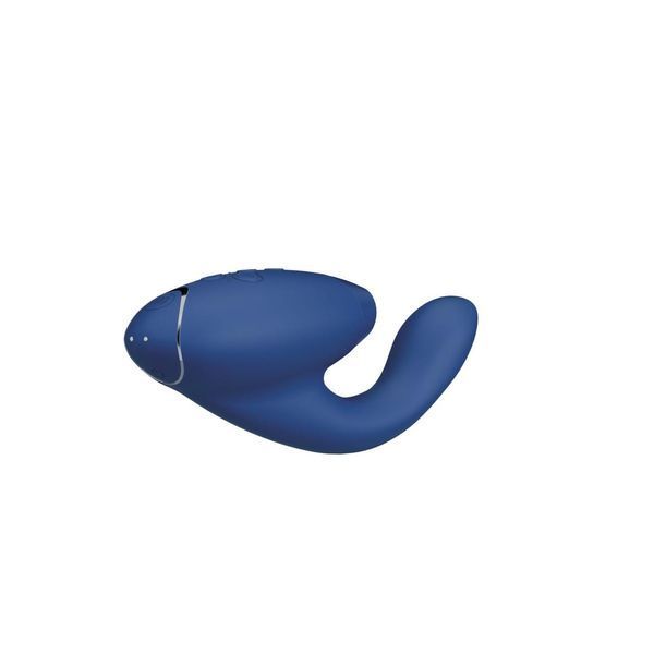 Двойной вакуумный клиторальный стимулятор с вибрацией Womanizer Duo 2 Blueberry, 20,3х3,8 см SO8756 фото