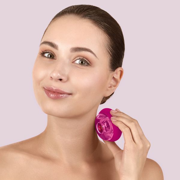 Массажер для лица и тела GESKE Sonic Cool&Warm Face and Body Massager 9в1 magenta HB0278 фото