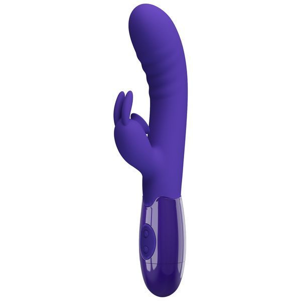 Вибратор Pretty Love Cerberus Licking Vibrator Blue на Li-Ion аккумуляторе, 20,6х3,2 см 6603BI-014795L фото