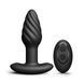 Анальна пробка з вібрацією та перлинним масажем і пультом ДУ Dorcel Spin Plug, 12,2х3,8 см. SO9019 фото 1