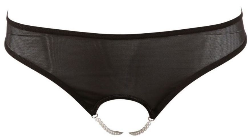 Трусики з вирізом Cottelli Collection Pearl String Black від Orion, S, М, L, XL 421146 фото