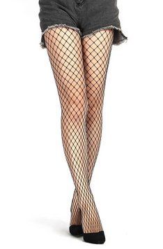 Колготки безшовні у велику сіточку Star Night Fence Pantyhose чорні, XS-M H3162-2 фото