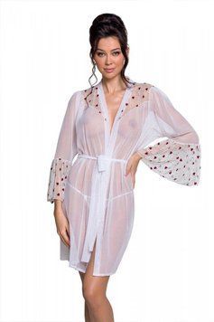 Повітряний пеньюар LOVELIA PEIGNOIR white Passion, S/M, L/XL, XXL/XXXL SO4775 фото