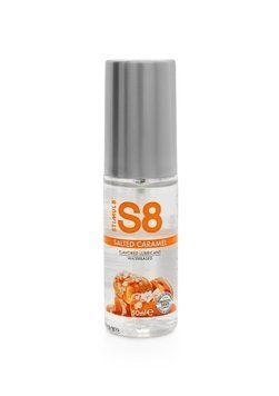 Съедобный лубрикант со вкусом соленой карамели Stimul8 Flavored Lube water based Salted Caramel, 50 мл. 500291 фото