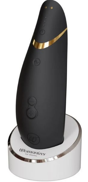Вакуумний кліторальний стимулятор Womanizer Premium 2 BLACK, 15,5 х5 см. SO8749 фото