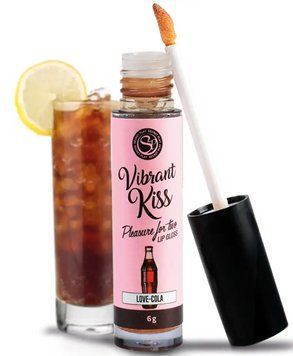 Блиск для губ з ефектом вібрації зі смаком коли Secret Play - LIP GLOSS Vibrant Kiss Cola, 6 г. 36577 фото