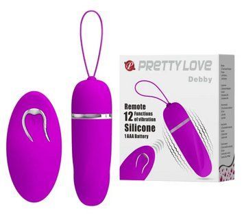 Віброяйце з пультом дистанційного керування Pretty Love "DEBBY", 9,1x2,8 см. BI-014405W фото