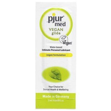 Лубрикант на водной основе с веганским составом pjur MED Vegan glide, 2 мл. 12670-01 фото