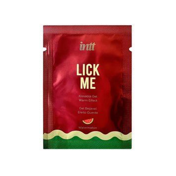 Гель для оральных ласк с согревающим эффектом и вкусом арбуза INTT Lick Me Kissable Gel Watermelon, 2 мл. SX2807 фото
