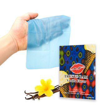 Салфетка латексная для орального секса c ароматом и вкусом ванили Vanilla Latex Dental Dams, 1 шт. SX1261 фото