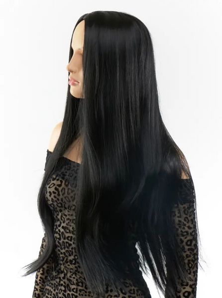 Перука пряма Fetish Hair чорна, 60 см. 98579/WL1014-1 фото