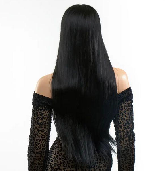 Перука пряма Fetish Hair чорна, 60 см. 98579/WL1014-1 фото