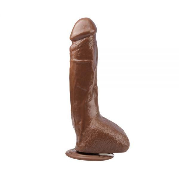 Вібратор MR.MARCUS' 9.9" Vibrating Dildo/PVC+ABS Brown, 25х5 см. 291655 фото