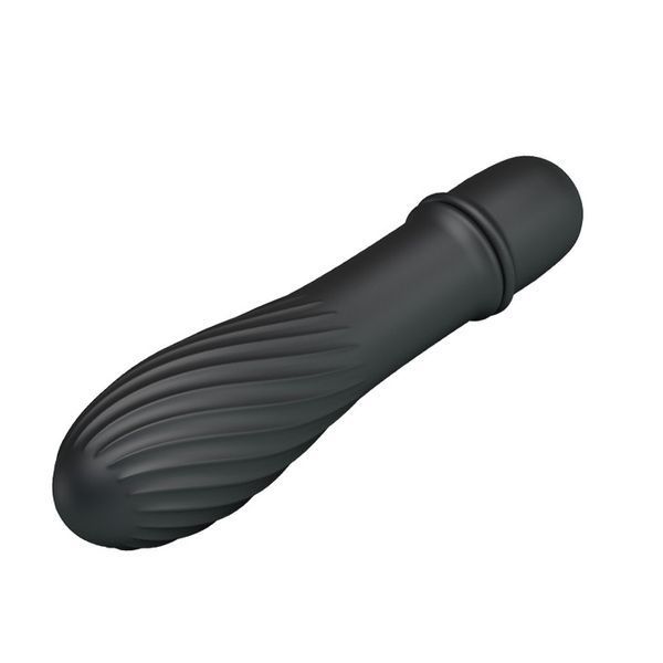 Вібратор Pretty Love Solomon Vibrator Black, 12,3х3 см. 6603BI0650 фото