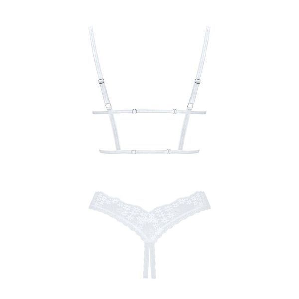 Сексуальный комплект белья Obsessive Heavenlly 2-pcs cupless set, XS/S, M/L, XL/XXL SO8175 фото