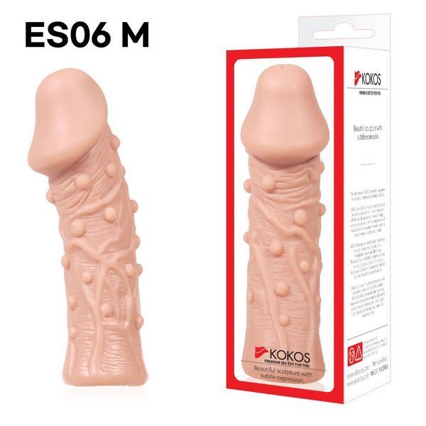Насадка на член Kokos Extreme Sleeve ES-06, размер M, 15х4,3 см. SO1816 фото