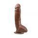 Вібратор MR.MARCUS' 9.9" Vibrating Dildo/PVC+ABS Brown, 25х5 см. 291655 фото 3