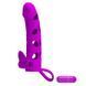 Насадка на член с вибрацией Pretty Love Vibrating Penis Sleeve Purple 5,98", 15,2х3,3 см. 6603BI-026215-1 фото 6