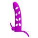 Насадка на член с вибрацией Pretty Love Vibrating Penis Sleeve Purple 5,98", 15,2х3,3 см. 6603BI-026215-1 фото 1