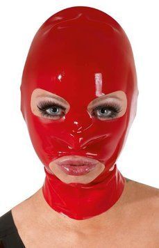 Латексна маска на голову Latex Head Mask Red від Orion 480232 фото
