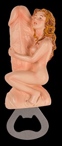 Открывалка для бутылок с магнитом Sexy Bottle Opener Woman&Penis, 12,5 см 99660612696-4 фото