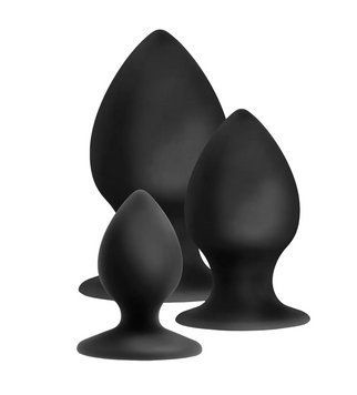 Набір анальних корків Blush Anal Adventures Platinum Silicone Anal Stout Plug T331487 фото