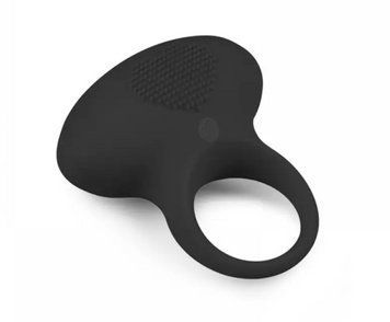 Ерекційне кільце з вібрацією Vibrating Cock Ring Black, 7х2 см. ET27290 фото