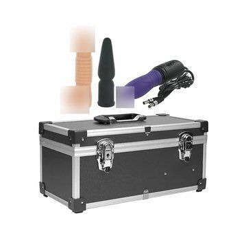 Портативная секс-машина Diva Tool Box в чемодане, с пультом и тремя насадками Vac-U-Lock, черная DIV111679 фото